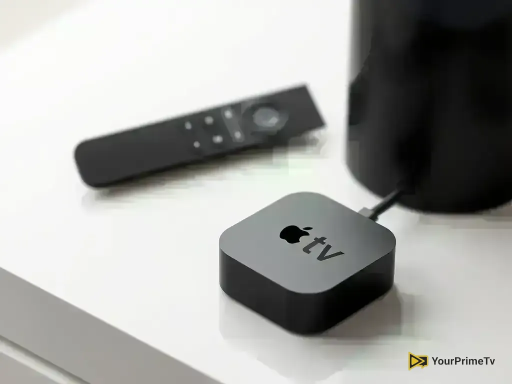 Apple TV 4K device with Siri remote